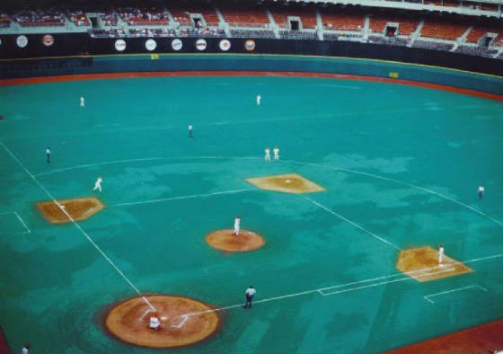 A view of the field - Veterans Stadium