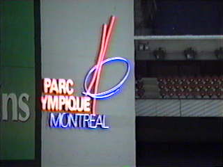 The sign inside the Park - Le Parc Olympique