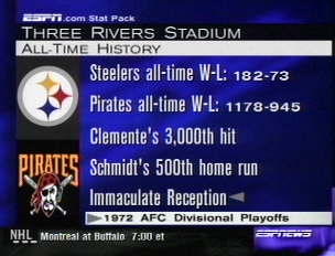 What occured at 3 Rivers Stadium