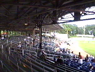 The stands at Yale Field, New Haven